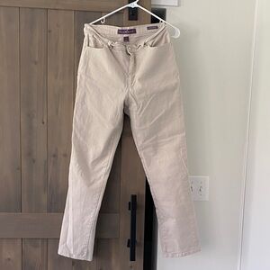 Eddie Bauer Neutral Beige Straight-Leg Jeans